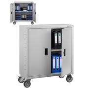AREBOS filing cabinet Office cabinet Storage cabinet 90x40x90 cm + rolls