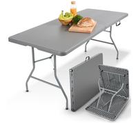 AREBOS folding table beer bench 182 cm | with carrying handle | made of metal