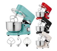 AREBOS Food Processor 1500W with 2x Stainless Steel Mixing Bowls Turquoise