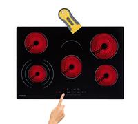 Arebos glass ceramic hob | 8700 W | 5 hobs | 77 cm | self-sufficient |