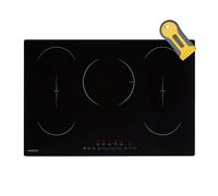 Arebos induction hob | 9800 W | 5 hobs with 2 flex zones | 77 cm | sel
