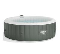 AREBOS Inflatable Hot Tub for 6 | Ø208 cm | 130 Jets | Heated | 1000L | Cover Included