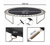 AREBOS jumping mat Ø 257 cm for trampolines with Ø 305 cm 64 eyelets