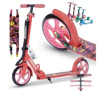 AREBOS kick scooter city scooter kids scooter adult scooter red