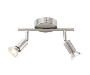 AREBOS LED 6W Retro Ceiling Spotlight Lamp Hallway Light Chrome 2-light Spot