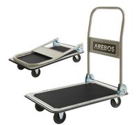 AREBOS Platform Trolley Transport Trolley Foldable Hand Trolley Foldable 150kg