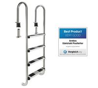 Arebos Pool Ladder | 3 or 4 steps | Anti-slip Surfaces on the Steps | 4 steps