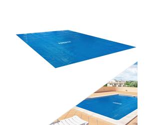 AREBOS Pool Solar Foil/Cover |Solar Cover Square Ø2,6x1,6m Blue |Solar Tarpaulin Thickness 120µm |can be cut to size |Pool Heating for Water Heating