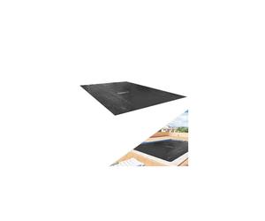AREBOS Pool Solar Foil/CoverSolar Cover Square Ø5.49x2.74m Black Solar Tarpaulin Thickness 120µm can be cut to size Pool Heating for Water Heating