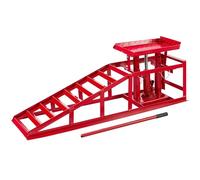 Arebos Rampe d'accès pour voitures | Rampe pour véhicules | Pont élévateur | Rampe de chargement | Réglable en hauteur de 290 à 375 mm | 2 t | À l'unité