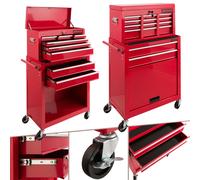 AREBOS Roller Tool Cabinet Storage 9 Drawers Toolbox Tool Chest, Trolley