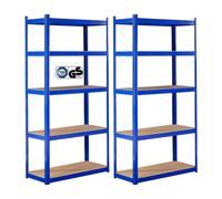 AREBOS Set of 2 Heavy Duty Shelving Cellar Storage 180x90x40 Max Load 875kg