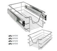 AREBOS Sliding drawer for kitchen cabinets and fitted cupboards - additional storage - 30cm