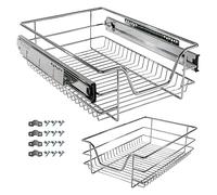 Arebos Sliding drawer for kitchen cabinets and fitted cupboards - additional storage - 30cm, 40cm, 50cm, 60cm, 2x 50cm, 2x 60cm (40 cm)