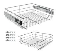 AREBOS Sliding drawer for kitchen cabinets and fitted cupboards - additional storage - 60cm