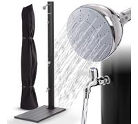 AREBOS Solar Shower Garden Shower Pool Shower Outdoor Shower Thermometer 20 L