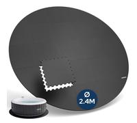 AREBOS Spa Pool Floor Protection Mat, Round, Ø 240 cm | Eva Whirlpool Mat as Puzzle Mat | Insulating & Anti-Slip Floor Mat
