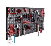 AREBOS Tool wall Perforated wall Workshop Metal wall Perforated plate 17 parts