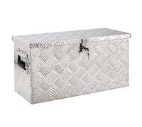 Arebos Truckbox/Toolbox/Aluminium / 40L / Lock with 2 Keys/Silver
