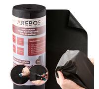 AREBOS Weed Control Fabric 150g/m² | Heavy Duty Weed Membrane Permeable & UV Resistant | Garden Ground Cover Roll for Beds Paths Gravel 1x50m