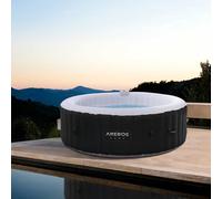 AREBOS Whirlpool Indoor & Outdoor diameter 208 cm LED Display with Heating Round