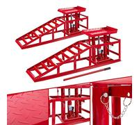 Arebos XXL Car Ramp | Lifting Platform | Car Ramp | 257 mm drive-up width | Drive-up ramp | Lifting Platform | Height Adjustable 2 T | (Set of 2)
