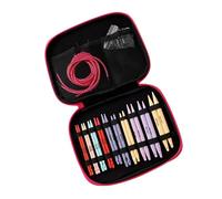 Arecobticy 10Pairs Colorful Circular Knitting Needle Set with Case, 3.75mm-10mm Interchangeable Circular Knitting Needle Set Crochet Tool