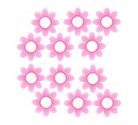 Arecobticy 12Pcs Tennis Racket Dampeners Flower Shape Silicone String Dampener Squash Shock Absorbers Easy to Use Vibrations Dampener Squash Shock Absorbers