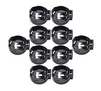 Arecobticy 3V Button Coin Cell Battery Socket Holder for Case Battery Storage Box Black Color for CR2477 Button Case