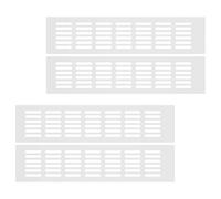 Arecobticy Aluminum Ventilation Grilles Cabinet Wardrobes Airflows Covers Modern Design Easy To Clean Double Side Airflows Grates Silver Aluminum Ventilation Grille Decors