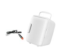 Arecobticy Compact 12V Car Fridge 8L Capacity Cooling and Heating Functions Ideal for Travel Picnics Offices Camping Refrigerator for Auto Thermoelectric Fridge Compact Refrigerator