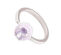Arecobticy Contemporary Square/Star/Heart/Oval Rings Sparkling Cubic Zirconia Copper Jewelry Adjustable Comfort Fit Accessory Contemporary Adjustable Unisex Art