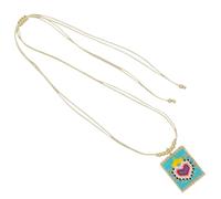 Arecobticy Delicate Beaded Necklace Heart Shaped Pendant Stylish Jewelry Her Heart Bead Necklace