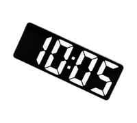 Arecobticy Digital Alarm Clock With Temperature Reading Bright LED Display Noiseless Operations 12/24Hour Format Snoozes Function Noiseless Office Desk Clock