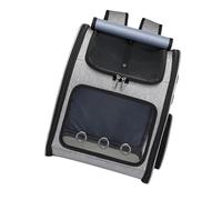 Arecobticy Easy to Carry Expandable Carrier Backpack with Reinforced Frame and Shoulder Strap for Simple Transport Breathable Pet Bag