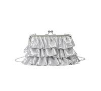 Arecobticy Elegant Sequins Evening Bag with Snaps Closure and Adjustable Chain Strap Crossbody for Prom Social Gatherings Sequins