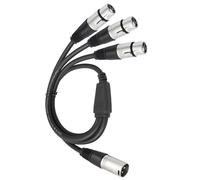 Arecobticy High Durability Y Splitter For Balanced Music Connection To Multiple Microphones Or Mixer Reliability Construction Xlrs Male To Female Splitter Cable