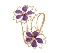 Arecobticy Irregular Blossom Arm Cuff Jewelry Kirsite Craft Breathable Fit for Wear Stylish Irregular Floral Armband