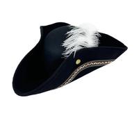 Arecobticy Kids ' Pirate Themed Caps Little Explorers ' Pirate Cosplay Parties and Outdoor Activities Caps with Feathered Photography Props Hat