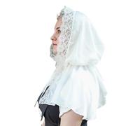Arecobticy Mantilla Turban Veil Lace Flower Spanish Shawl Wrap Catholic Veil For Religious Event Gathering Formal Occasion Turban
