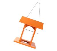 Arecobticy Outdoor Hanging Wooden Bird Waterer House Shape Double Basins Decorative for Garden Yard Balconies Weather Resistant Patios Bird Bath