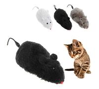 Arecobticy Plush Kitten Teaser Interactive For Auto Moving Mice Up Toy Clockwork Chasing