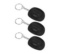 Arecobticy Practical ABS Cow Boy Hat Shaped Bottle Opener Keychain Perfect for Camping Backpacking and Daily Use Gift Keychain