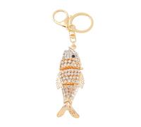 Arecobticy Premium Marine Inspired Keyring Metal Crafted 3 Aquatic Animal Shapes 5 Glittering Crystal Color Variants Trendy Creature Keychain