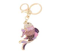 Arecobticy Premium Marine Inspired Keyring Metal Crafted 3 Aquatic Animal Shapes 5 Glittering Crystal Color Variants Trendy Creature Keychain