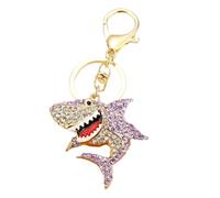 Arecobticy Premium Marine Inspired Keyring Metal Crafted 3 Aquatic Animal Shapes 5 Glittering Crystal Color Variants Trendy Creature Keychain