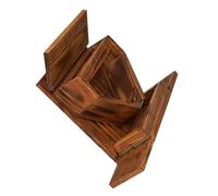 Arecobticy Premium Wooden Squirrels Feeders Outdoor Hanging Pet Food Storage Durability Viewing Window Wooden Feeder