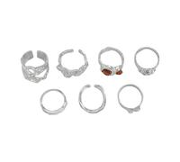 Arecobticy Stylish Geometric Designs Gemstones Rings Craft From Sturdy Metal Materials For A Touch Of Elegant And Unique Styles Fashion Rings