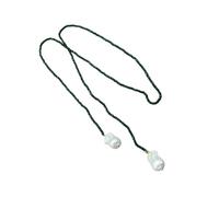 Arecobticy Two Tiers Green Spinel Crystals With White Pearls Drop Necklace Adjustable Length Chain For Daily Wear Evening Party Layer Jewelry