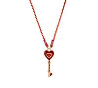Arecobticy Vibrant Dopamine Inspired Leaf Pendant Necklace With Heart Charm Drip Craftsmanship For Women Delicate Collarbone Chain Gift Stylish Layering Colorful Clovers Jewelry